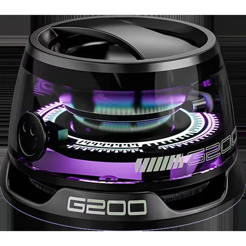 VIKEFON Portable Mini Bluetooth Speaker G200 RGB Lighting Magnetic Speaker BT5.3 Mini Sound Box 7 Hours Playback Phone Holder