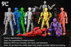 9L3D Printed Dragon Ball Son Goku Vegeta Beerus Frieza Anime Lucky13 Dummy13 Titan13 Action Figures Multi-Jointed Movable Toys