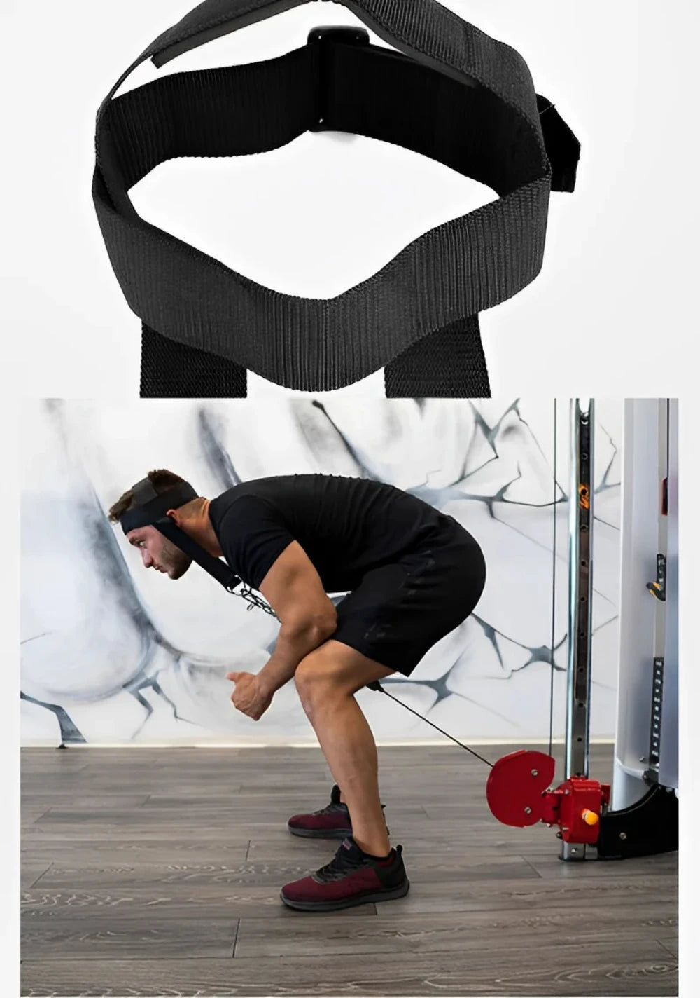 1PCS Head Neck Training Harness Body Strengh Exercise Cervical Spine Strap Adjustable Power Gym Fitness Weight Bearing Cap