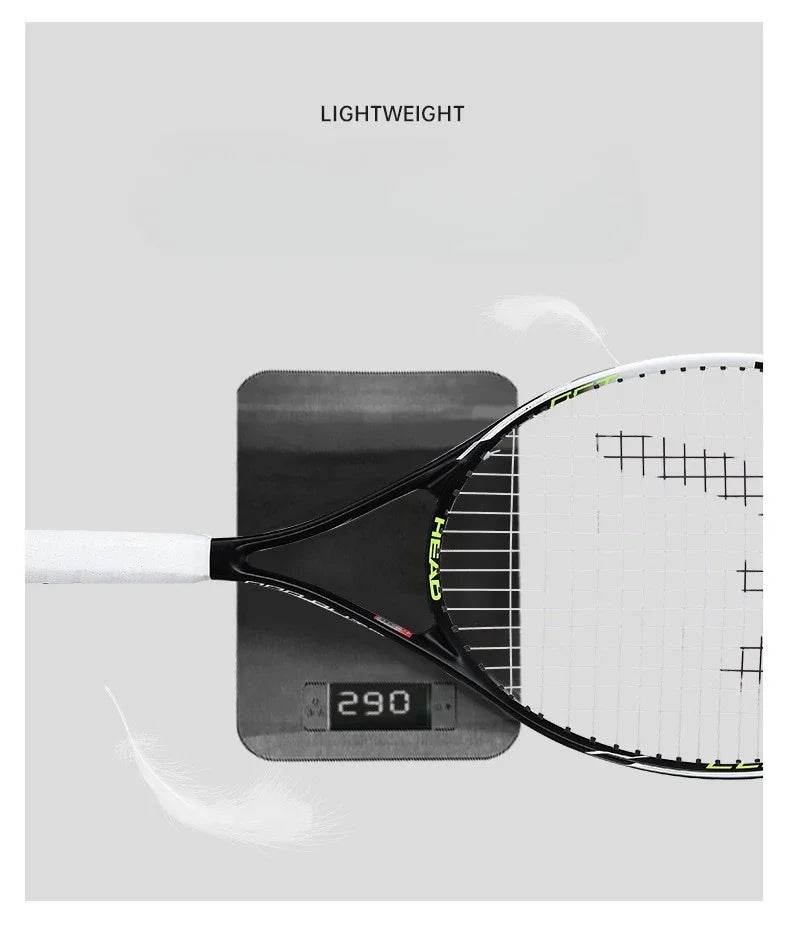 HEAD Tennis Racket Beginner Carbon Composite One-Piece Racket College Students Exercise Sports