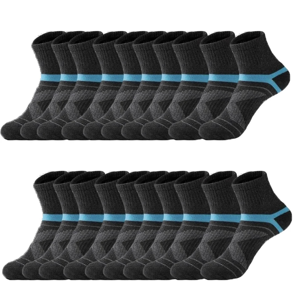 3 Pairs Men's Socks Hiking Black Sports Basketball Socks Casual Soft Running Summer Absorb Sweat Breathable Male Sokken Gifts