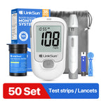 LinkSun G-425-1 Blood Glucose Meter 50/100 pcs Test Strips and Lancets Diabetes Medical  Glucosemeter Testing Blood Sugar Tester