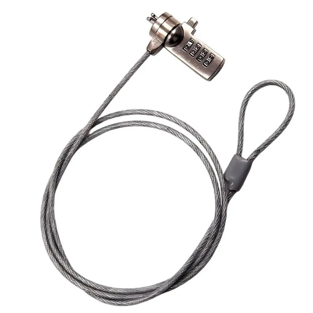 Computer Lock Security Guarantee With Key Cable Chain Anti-theft 4-digit Password for Laptop Anti-theft Lock Computer Accessorie