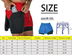 Anime Berserk Head Running Shorts Men Fitness Gym Training 2 in 1 Sports Quick Dry Workout Jogging Double Deck Summer