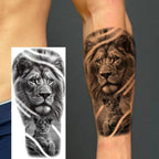 1 Sheet Cobra Snake Dragon Scorpion Temporary Tattoos For Men Women Waterproof Long Lasting Lion Tiger Wolf Fake Tattoo Stickers