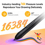 XPPen Deco 640 Graphics Pen Tablet 16384 Pressure Level 60°  Tilt Support 8 shortcut keys for PC Android Game osu