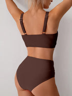 Summer Sexy Bikinis Push Up Swimsuits Women Swimwear For Female Beach Swim Wear Bathing Suits High Waist Bikini Set Pool Bather
