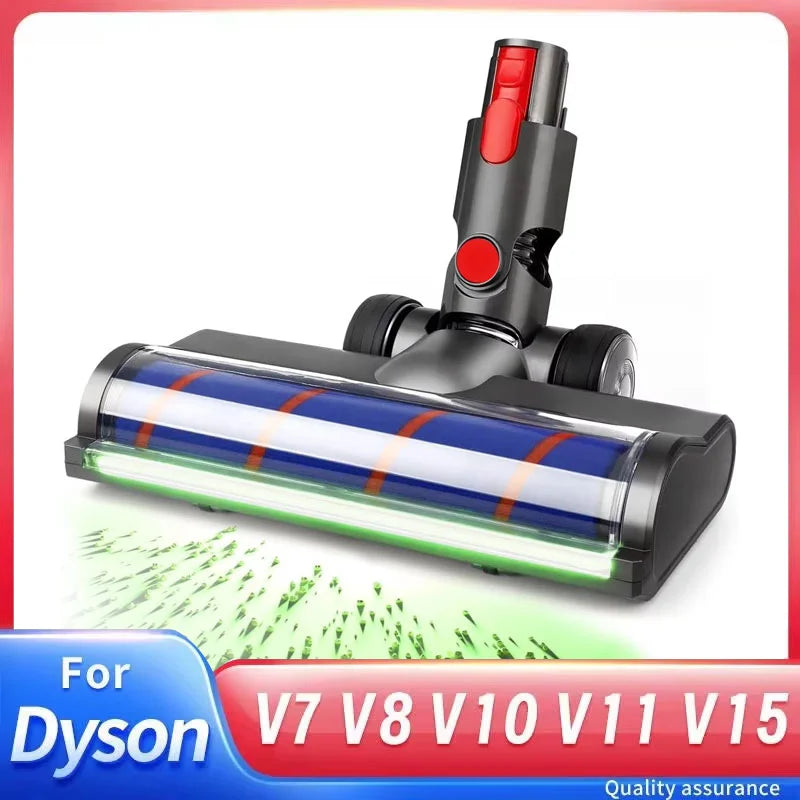 Brush Head For Dyson V7 V8 V10 V11 V15 LED Dust Detection Floor Head Replacement Vacuum Attachment For Hard Floors