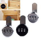 Combination Cabinet Cam Lock Mini 3 Digit Password Mechanical Cabinet Lock for Drawer Mailbox  Security Locks for Cabinet
