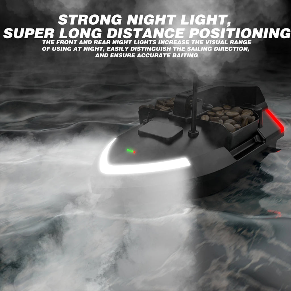 Modern GPS Fishing Bait Boat with 3 Bait Containers 12000mAh Wireless Bait Boat with Automatic Return Function Various styles