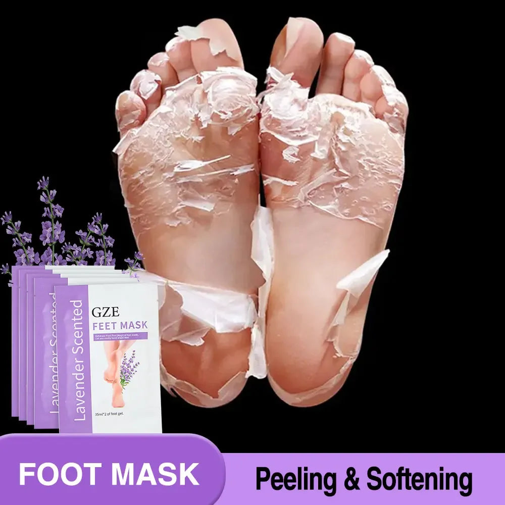 GZE Foot Peel Mask Skin Exfoliating Foot Masks for Dry, Rough Cracked Feet Heels, Callus, Dead Skin Remover - Feet Peeling Mask Main image