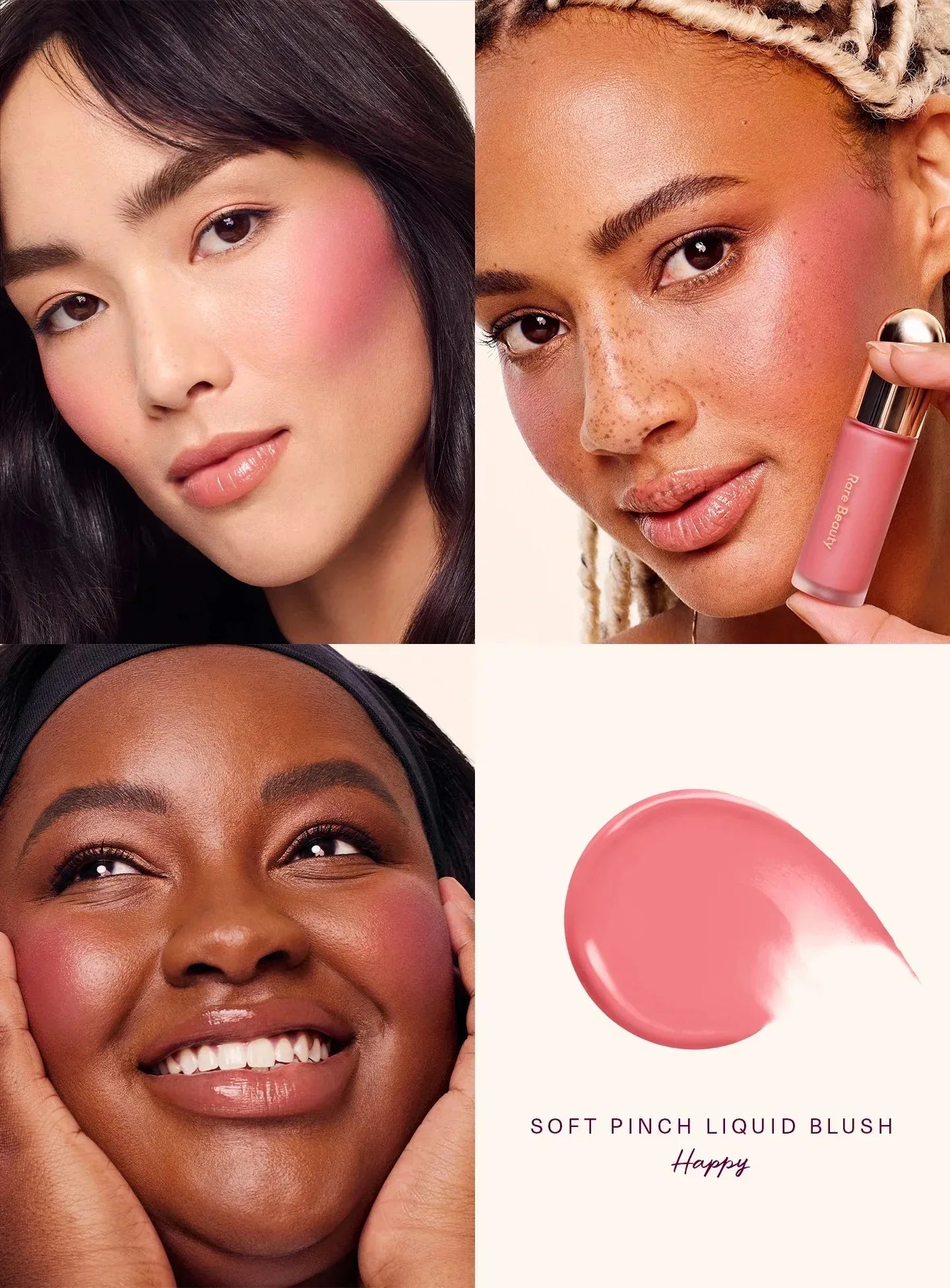 Rare Beauty Light Silky Touch Highlighter Soft Pinch Liquid Blush Positive Light Lqiuid Luminizer Stay Vulnerable Melting Blush