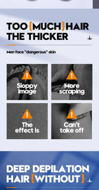 Men's Hair Removal Cream Permanent Epilator Private Area Painless Hair Remover Growth Inhibitor Spray Suitable Sensitive Skin
