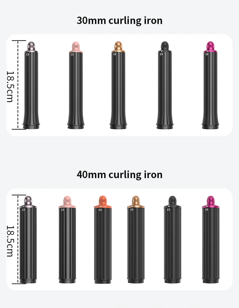 Automatic Curling Iron Hair Styling Tool for Hd15/16/17/18 Curling Wand 1.25 Inch Fast Heating Anti-Scald Ionic Hair Accessories