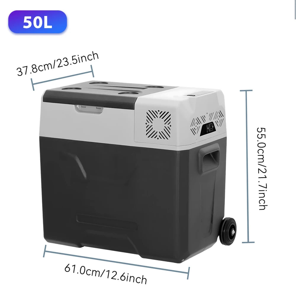 30L 35L 40L 45L 50L 55L Car Refrigerator DC 12V/24V Car Freezer Fridge -4℉~68℉ RV Portable Compressor Cooler Camping Travel