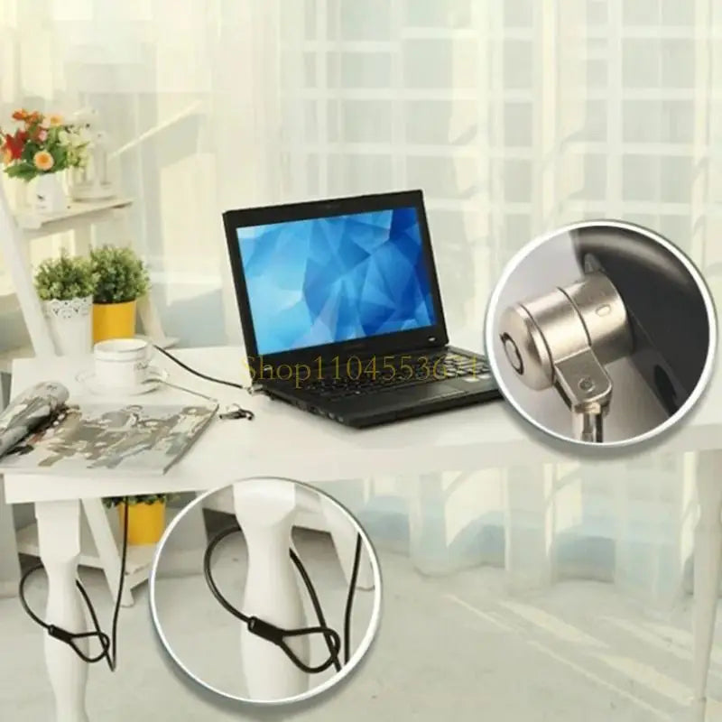 Best Seller Combination Security Lock Cable Laptop Cable Lock for 6x2.5mm Hole Laptop Protector Theft Deterrent for Desktops