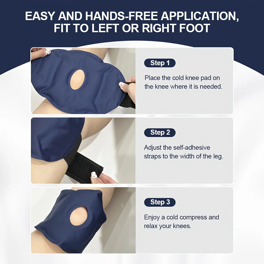 Nylon Gel Knee Ice Pack Reusable Knee Cold and Hot Compress Gel Pack Knee Relief and Relaxation Foot Care Tool Accessories Secondary image