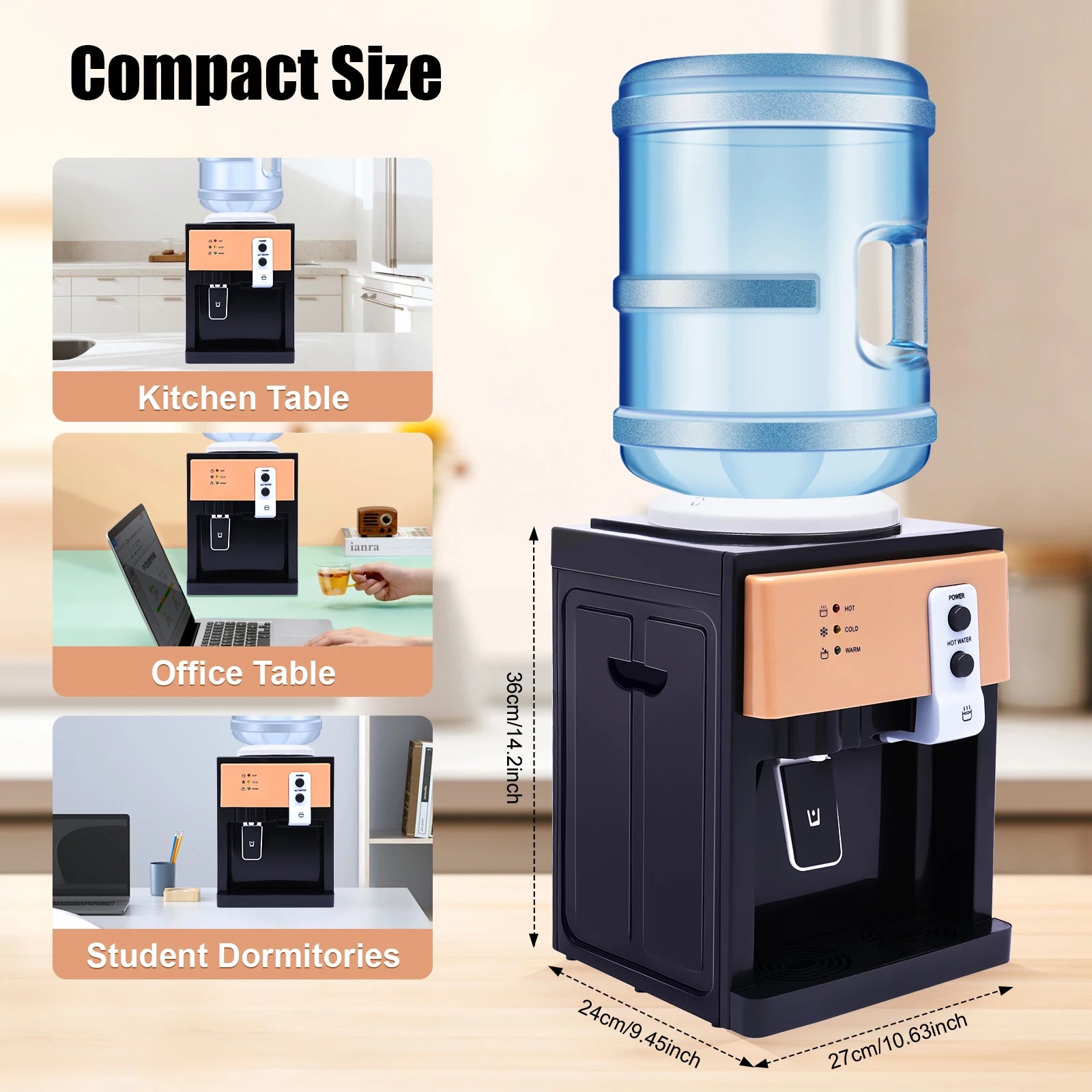 Electric Water Dispenser 8°C-95°C Hot and Cold Water Dispenser Drinking Water Cooler Fast Cooling Heating  for Home Office Use