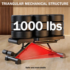 Weight Bench for Full Body Workout Multifunctional Strength Training Dumbbell Bench Press Adjustable Foldable 1000 lbs Capacity