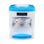 Compact Hot and Cold Water Dispenser, Energy-Saving Desktop Water Cooler Stainless Steel Mini Drinking Station for Office Home