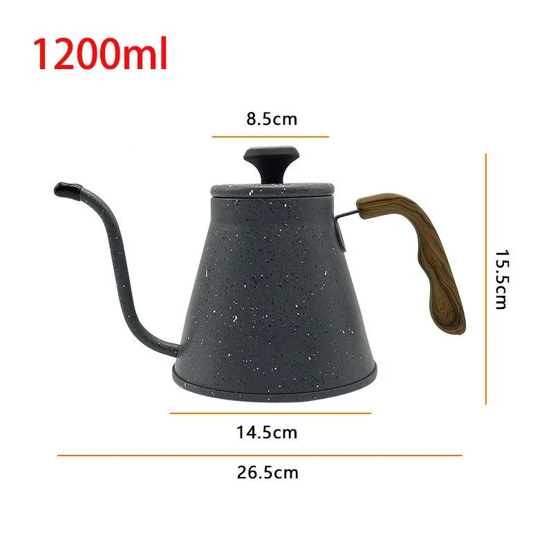 Stainless Hand Drip Coffee Maker with Thermometer Goose Beak Kettles Teapot Gooseneck Kettle Coffee Pot