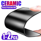 2PCS Privacy Ceramic Film For iPhone 17 16 15 14 11 13 12 Pro Max Air 16e 15 14 16 Plus XS Max XR X 7 8 SE 2020 Screen Protector