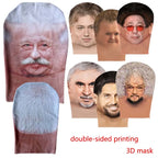 Party Props New 3D Full Face Mask Double-sided Printing Elastic Mesh Mask Balaclava Hood Hat Headgear Halloween for Adult Unisex
