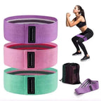 Fabric Resistance Hip Booty Bands Glute Thigh Elastic Workout Squat Circle Stretch Fitness Strips Loops Yoga Gym Equipment 3Pcs