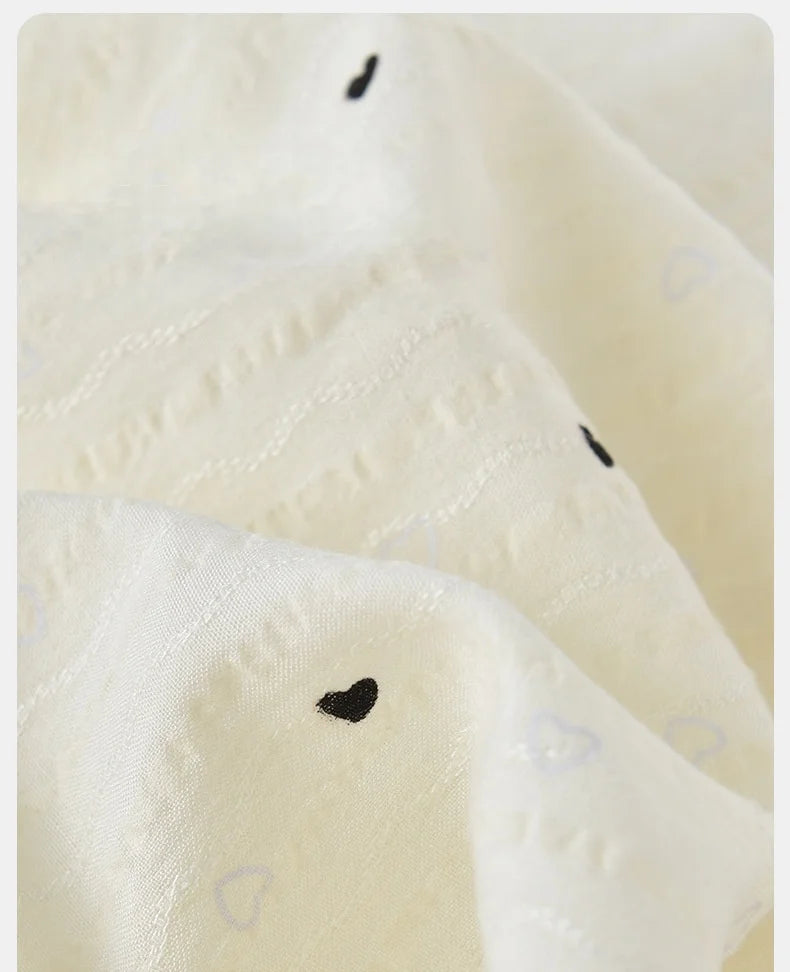 Baby Girls Summer Cute Heart Print Romper Ruffle Collar Infant Onesies Cotton 0-24M Newborn Comfort Jumpsuit Outfit