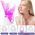 Face Steamer Facial Heating Sprayer Skin Moisturizing Pore Cleaner Facial Hot Fog Steamer Home SPA Machine Care Skin Humidifier