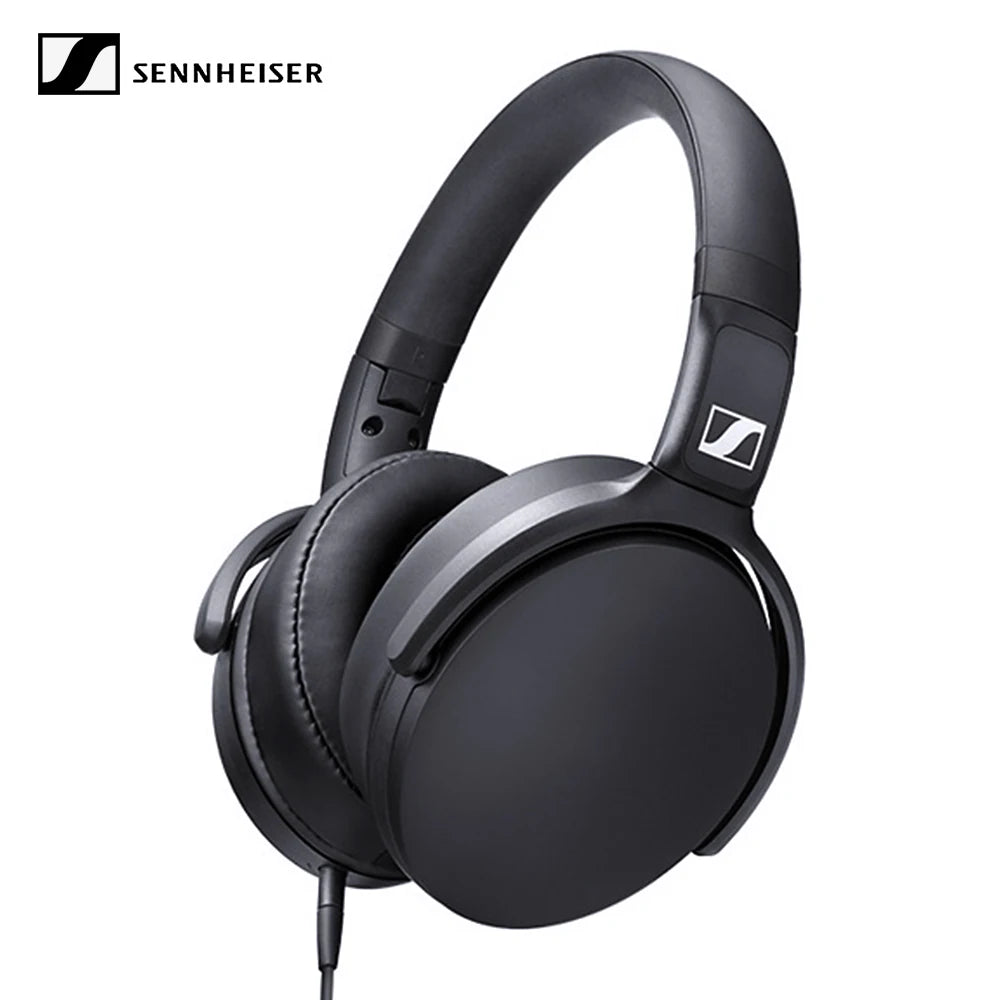 Sennheiser HD 400S Wired Headphones Over Ear HiFi Stereo Bass Noise Isolating Headset with Mic for Smartphone PC Laptop Music