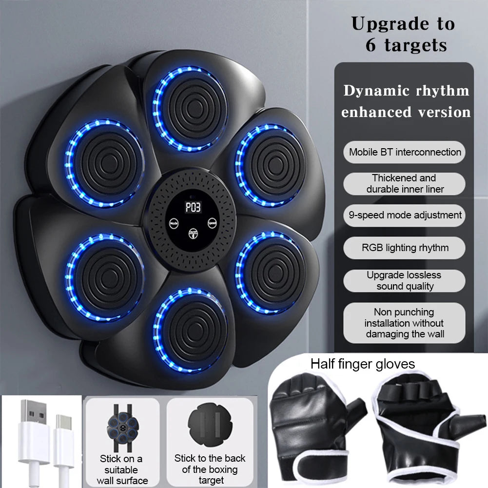 New Smart Music Boxing Machine Adult/Children Sports Fitness Boxing Trainer Home Exercise Response Training Boxing Wall Target Main image