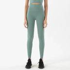 SOISOU Nylon Yoga Pants Gym Leggings Women Girl Fitness Soft Tights High Waist Elastic Breathable No T Line Sports Pants