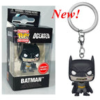 New FUNKO Keychains Disney Demona Princess Bella Ariel Alice Anna Elsa Bell Jack Sally stitch Action Figure Toys Ornaments