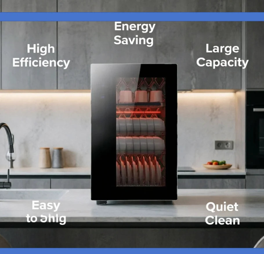 220V Good Housewife Compact UV Sterilizer - Portable High-Temp Drying Machine for Home Kitchen Use