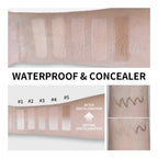 Foundation Stick Color Changing Foundation with Detachable Brush Blanc Cover Cream Stick Changing Hight Coverage Base Makeup
