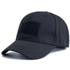 Men's Camouflage Tactical Baseball Cap With 3 Velcro Patches Military Camouflage Hat Cap For Outdoor Jugle Fishing Hiking Caps