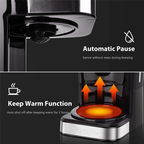 SOKANY 950W 1.5L Electric Coffee Maker 12-Cup Coffee Maker With 24-Hour Preset Keep Warm Function With Function US Plug