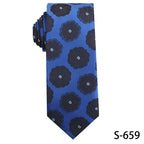 Trendy Handmade Polyester Silk Tie Men's Business Suit Accessory Floral Patterned Bow Tie for Wedding Prom Party Gift