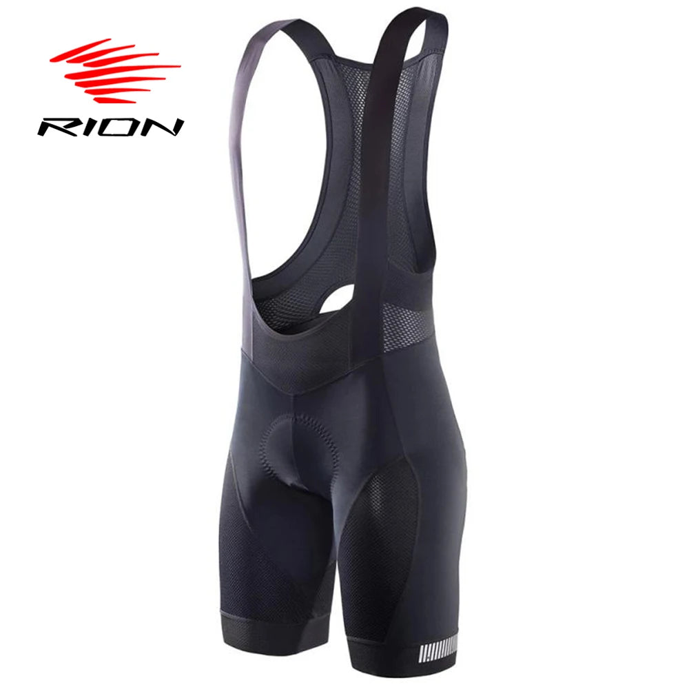 RION Cycling Bibs Shorts Mountain Bike Breathable Men's Padded Bike Tights Triathlon Man Pro Licra Bicycle Shorts MTB Clothes Main image