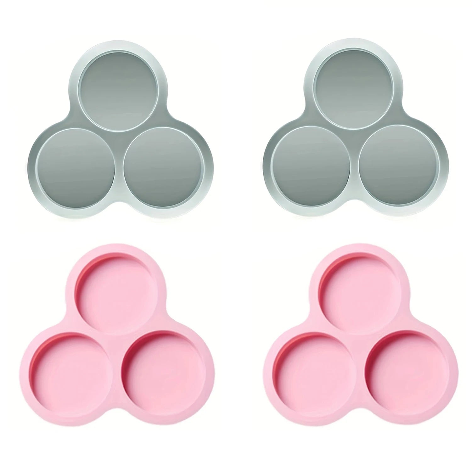 Cavity Air Fryer Egg Mold Silicone Mold for Air Fryer Round Shape Cupcake Nonstick Silicone Muffin Hamburger Pan DIY Cooking