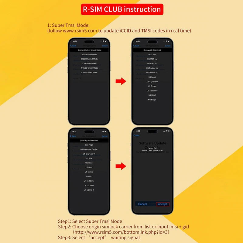 R-SIMCLUB Unlock Card TOP NEWEST MKSD ULTRA V5.3 adhesive 5G MODE QPE IOS16.X IP14 12 sprint cricket metroPCs T-mobile SoftBank Secondary image