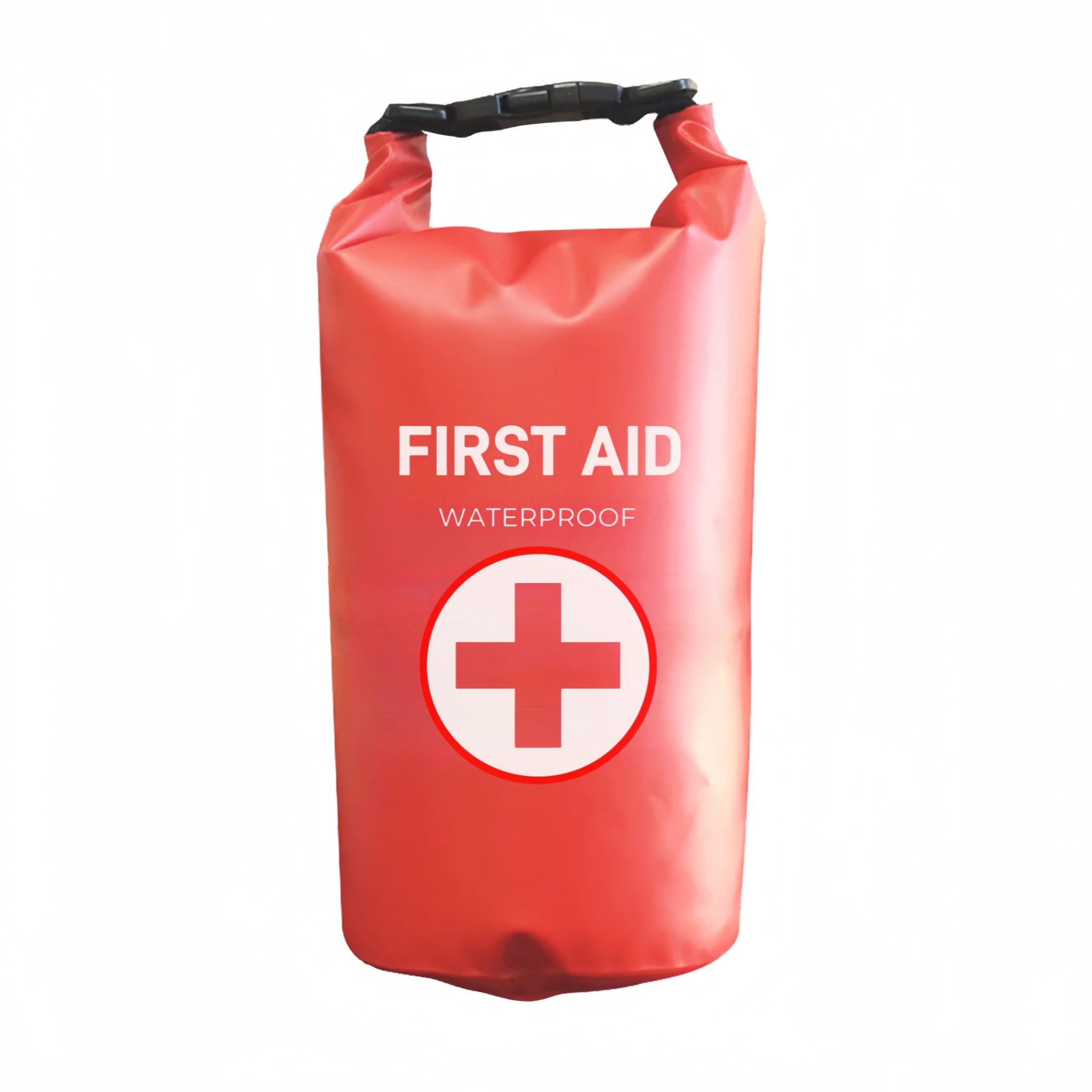 2L Portable Waterproof First Aid Bag Outdoor Emergency Kit Survival Home Car Travel Fishing Hiking Red Shoulder Straps Medical