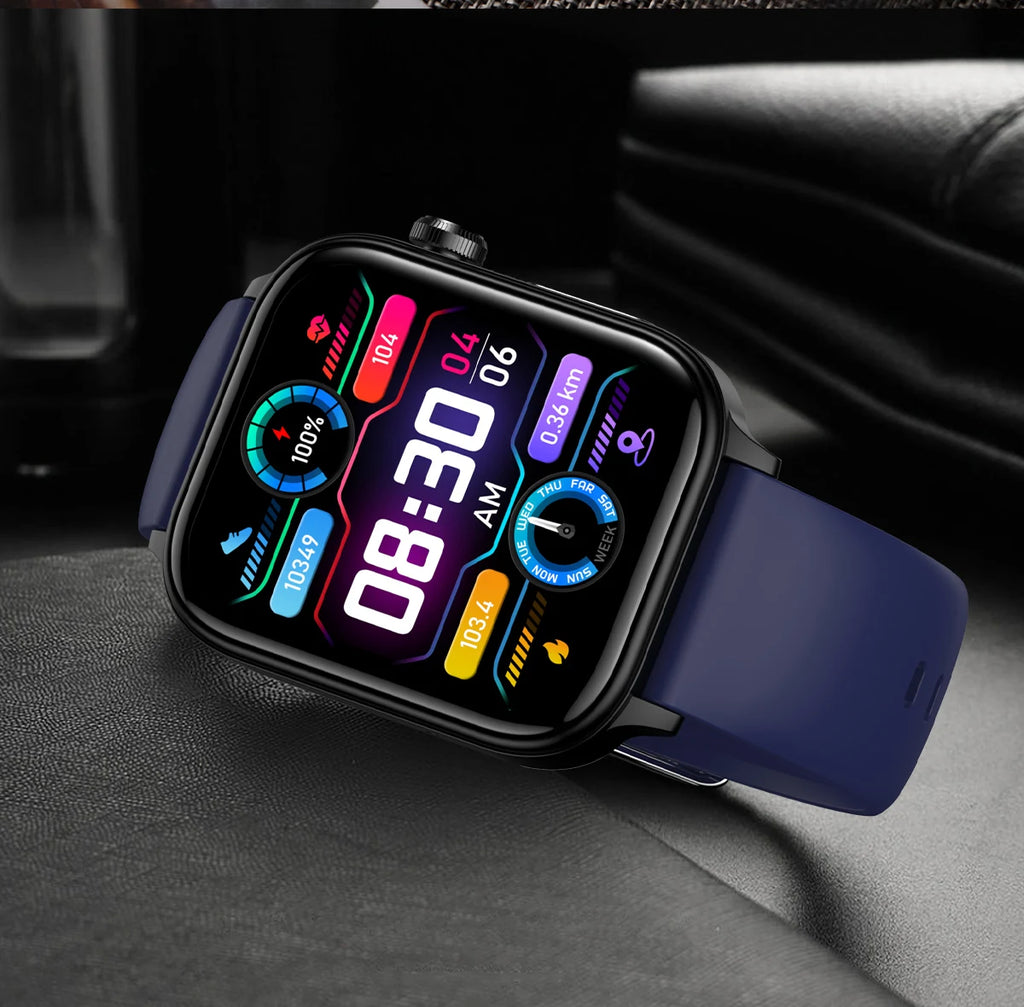 2025 New AI Diagnosis Blood Lipids Uric Acid Body composition Test Smart Watch For Men ECG+PPG Bluetooth Call Health Smartwatch