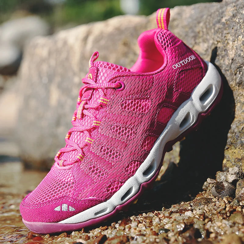 Outdoor Women Trekking Shoes Woman Hiking Camping Tourism Treking Sneakers Mountain Hike Tracking Wandelschoenen Dames Summer