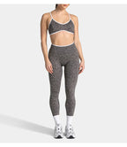 Teveo Tight-fitting Leopard-print Seamless Yoga Pants with Nude-skin High Elasticity Suitable for Fitness Running Pants