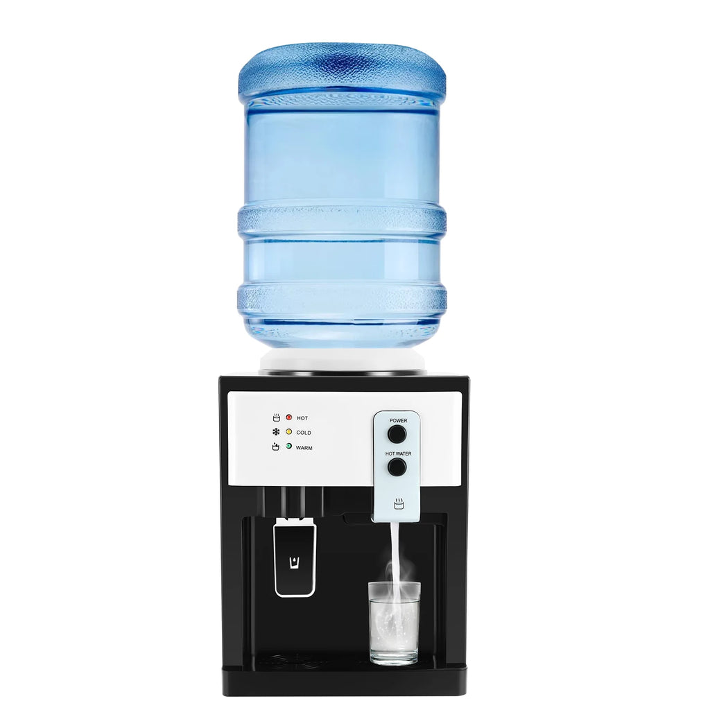 500W Electric Hot and Cold Water Cooler Dispenser 220V Countertop Water Cooler Dispenser 4.5-18.9L Water Dispensers Cooler Water