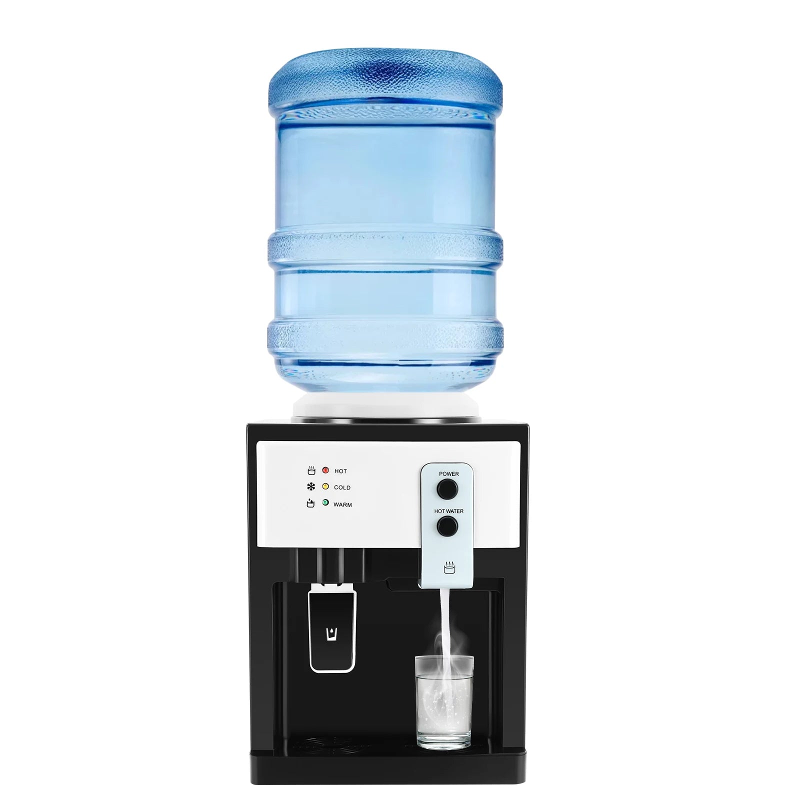 500W Electric Hot and Cold Water Cooler Dispenser 220V Countertop Water Cooler Dispenser 4.5-18.9L Water Dispensers Cooler Water