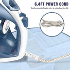 BRIEFNESS 2400W Steam Iron Handheld Iron Adjustable Thermostat Control Ironing Clothes Portable Ironing Tool