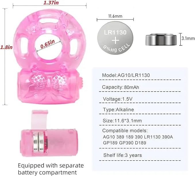 Vibrating Cock Ring Vibrator Silicone Penis Ring with Clit Stimulator Intimate Sex Toys Men Long Lasting Stronger Vibrators Ring